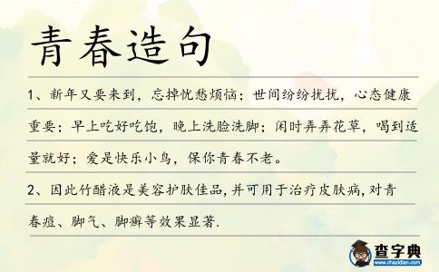 青春造句