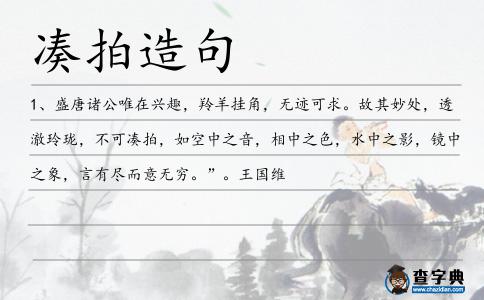 湊拍造句