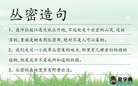 叢密造句