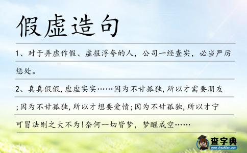 假虛造句
