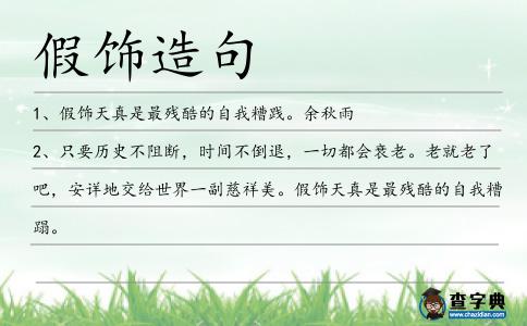 假飾造句