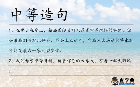 中等造句