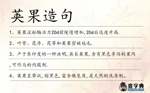 莢果造句