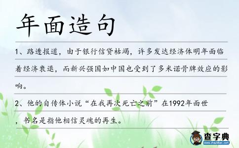 年面造句