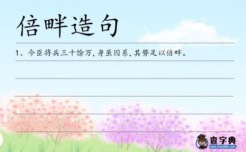 倍畔造句