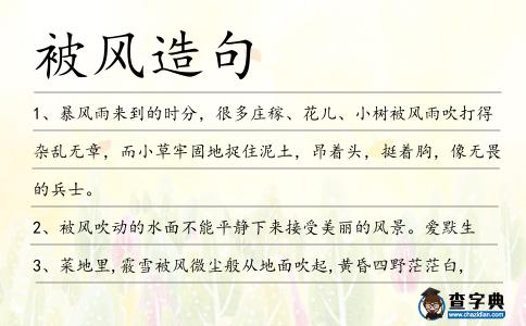 被風造句