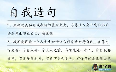 自我造句