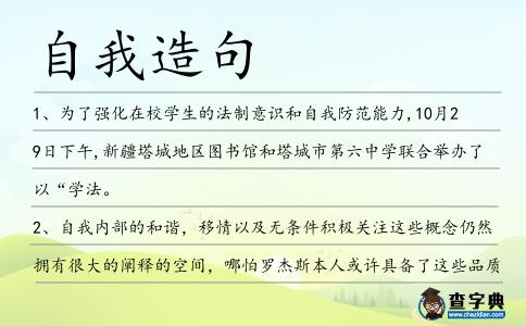 自我造句