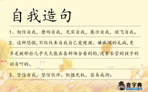 自我造句