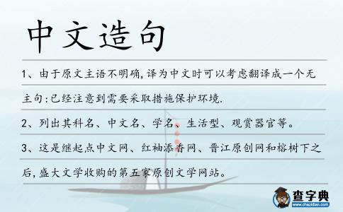 中文造句