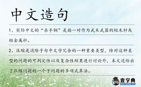 中文造句