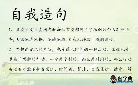 自我造句