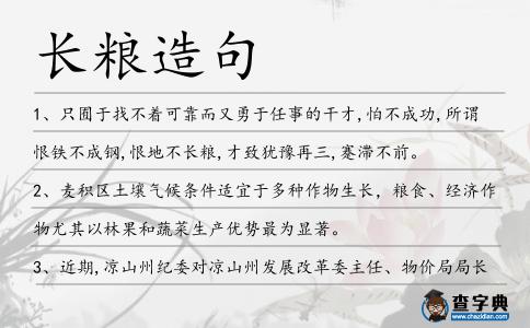 長糧造句