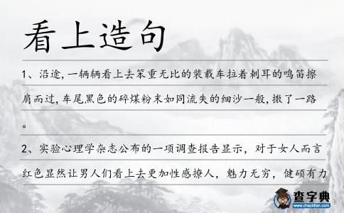 看上造句