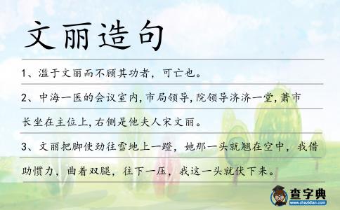 文麗造句