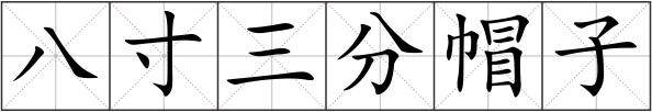 八寸三分帽子