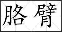 胳臂