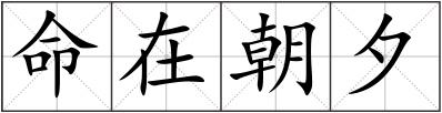 命在朝夕