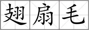 翅扇毛