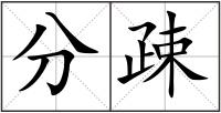 分疎