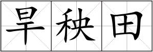 旱秧田