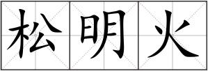 松明火