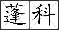 蓬科