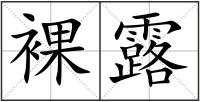 裸露