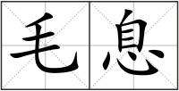 毛息