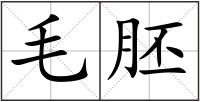 毛胚