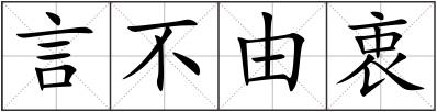 言不由衷