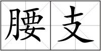 腰支